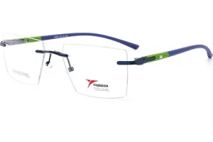 TRIGGER EYECONIC RIMLESS COMBINATION FRAMES BLUE