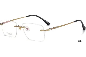 OWNSPECS TIZEN RIMLESS PURE TITANIUM C1_GOLD