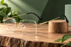 OWNSPECS TIZEN RIMLESS PURE TITANIUM C3_GOLD