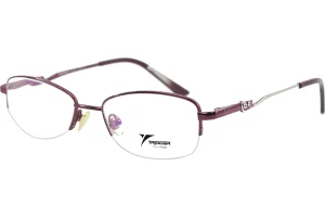 TRIGGER FIONA METAL FRAME M.NO.90171 C3_BURGUNDY_SILVER