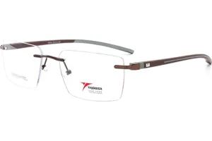 TRIGGER EYECONIC RIMLESS COMBINATION FRAMES BROWN