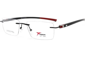 TRIGGER EYECONIC RIMLESS COMBINATION FRAMES BLACK